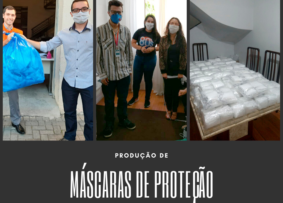 Fotos da Produção de Máscaras de Proteção